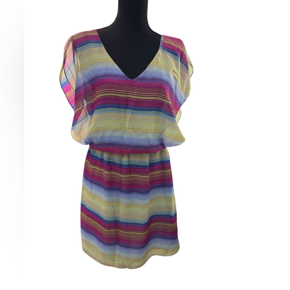 Multicolor Short Dress – Fresh and light dress with striped